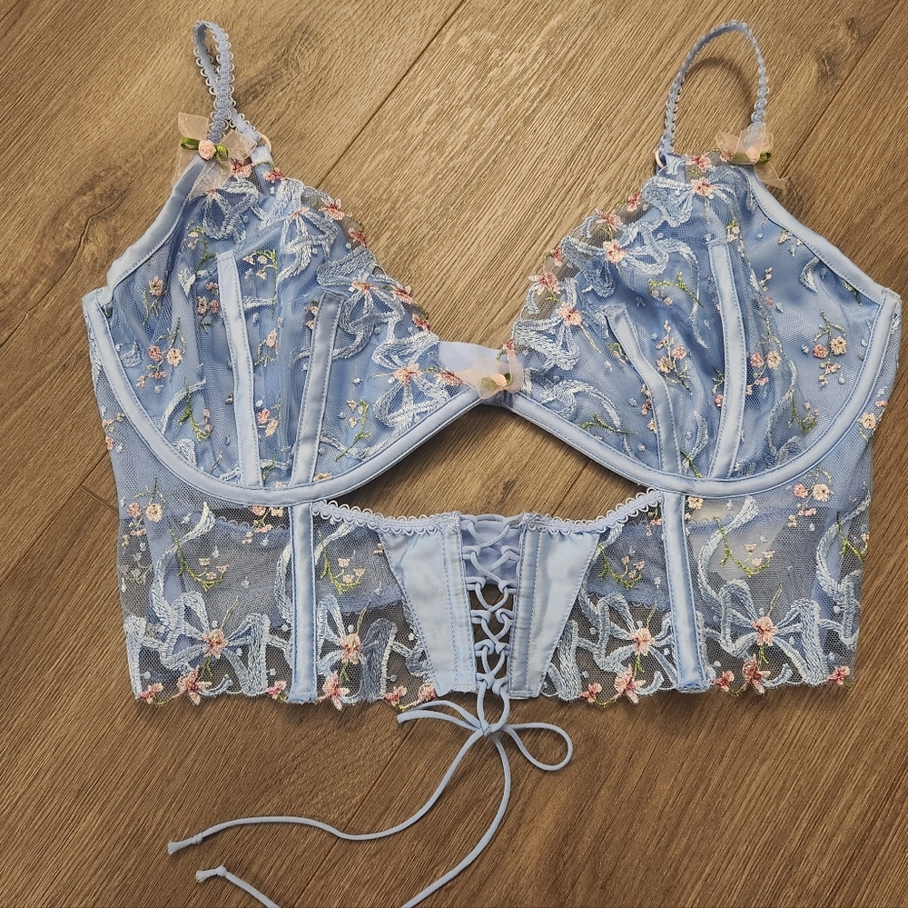 For Love and Lemons Victoria's Secret VS Bell Bow Bustier 38C - Picture 7 of 13